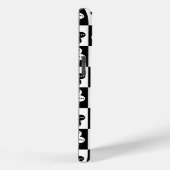 Dot Blume Schwarz-weiß Case-Mate iPhone Hülle (Rückseite / Rechts)