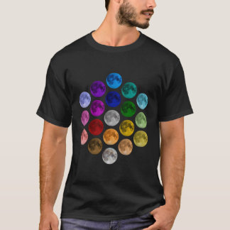 Dot Day farbenfroher Mond T-Shirt