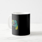 Dot Day Gamers Boy Game Controller Colorful Polka Kaffeetasse (Vorderseite Links)