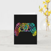 Dot Day Gamers Boy Game Controller Colorful Polka Karte (Gelbe Blume)