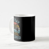 Dot Day Level Unlocks farbige Polka Dot Kaffeetasse (Vorderseite Links)