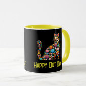 Dot Day polka dot cat Tasse (VorderseiteRechts)