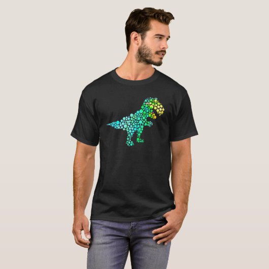 Dot Day Rex Dinosaur Polka Dot Pattern Internatio T-Shirt (Vorne ganz)