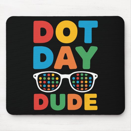 Dot Day Shirt für Kinder Jungen Mädchen Mousepad (Vorne)