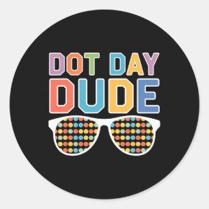 Dot Day Shirt für Kinder Jungen Mädchen Runder Aufkleber