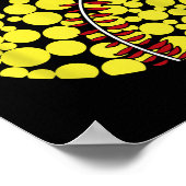 Dot Day Softball Vibes Polka Dots Kinder Kleinkind Poster (Ecke)