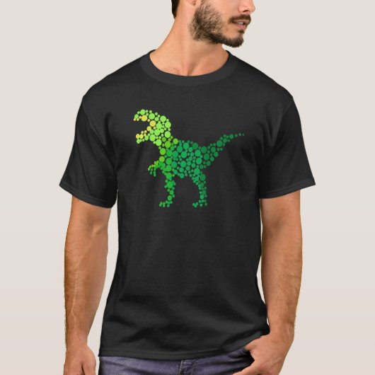 Dot Day TRexs Dinosaur Lover Polka Dot Pattern Int T-Shirt (Vorderseite)