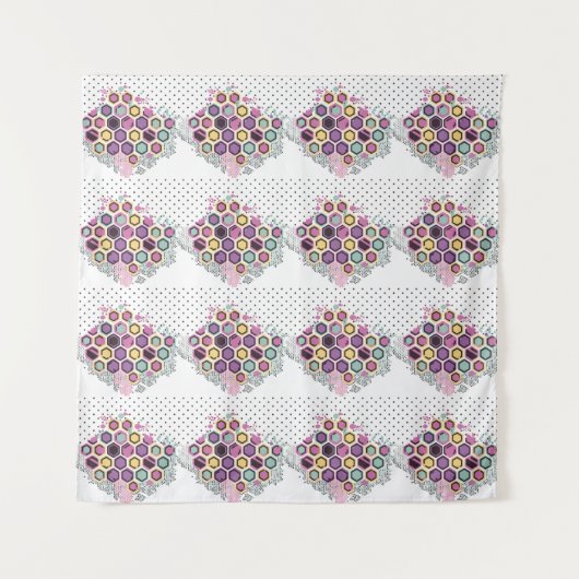 "Dot & Dazzle Duo" Wandteppich (Vorderseite)