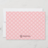 Dot Delight Baby Birth Ankündigung (Rückseite)