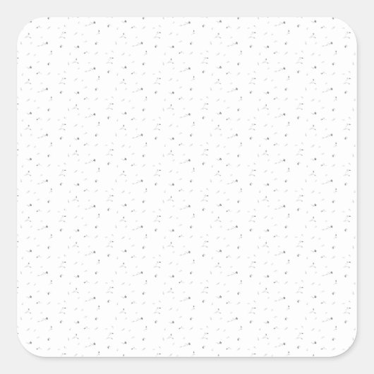 Dot Design Ten Quadratischer Aufkleber (Vorderseite)