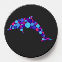 Dot Dolphin Colorfull Abstrakt Sea Animal
