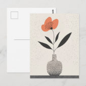 Dot Dot Blume #001 Postkarte (Vorne/Hinten)