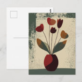 Dot Dot Blume #002 Postkarte (Vorne/Hinten)