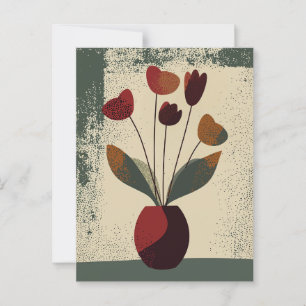 Dot Dot Blume #002 Postkarte