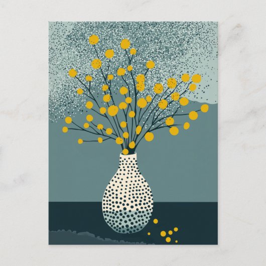 Dot Dot Blume #004 Postkarte (Vorderseite)