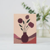 Dot Dot Blume #006 Postkarte (Stehend Vorderseite)