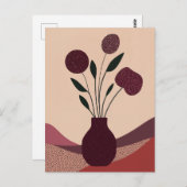 Dot Dot Blume #006 Postkarte (Vorne/Hinten)