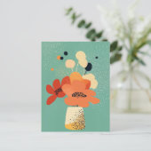 Dot Dot Blume #011 Postkarte (Stehend Vorderseite)