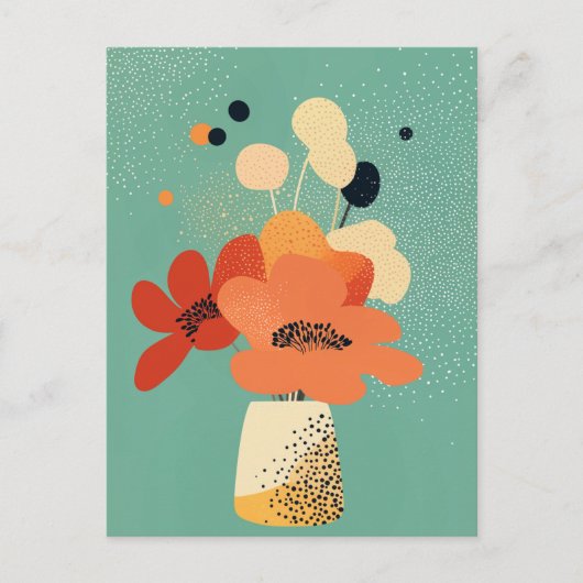 Dot Dot Blume #011 Postkarte (Vorderseite)