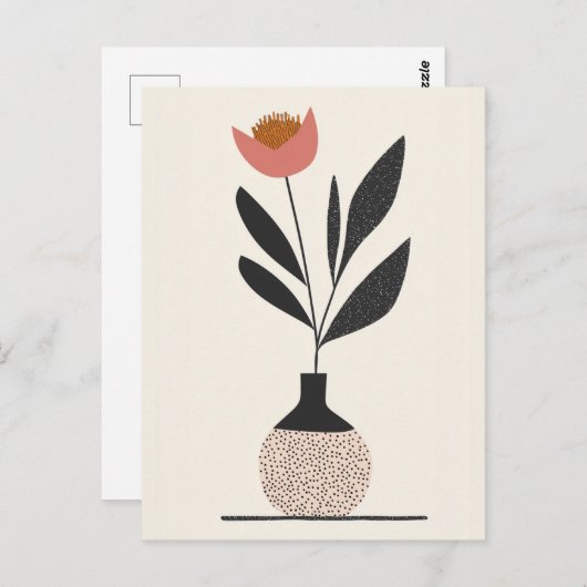 Dot Dot Blume #013 Postkarte (Vorne/Hinten)