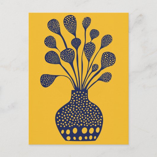 Dot Dot Blume #014 Postkarte (Vorderseite)