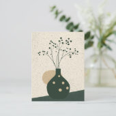 Dot Dot Blume #017 Postkarte (Stehend Vorderseite)