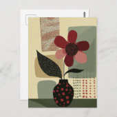 Dot Dot Blume #020 Postkarte (Vorne/Hinten)