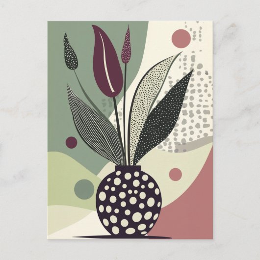 Dot Dot Blume #021 Postkarte