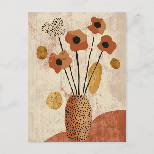 Dot Dot Blume #024 Postkarte (Vorderseite)