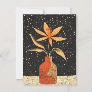 Dot Dot Blume #025 Postkarte