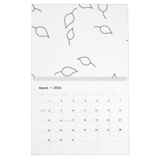 Dot, Dove Gray Kalender (Mär 2026)