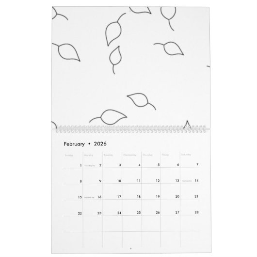 Dot, Dove Gray Kalender (Feb 2026)