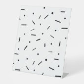 Dot, Dunkelgrau, Holzkohle, Moorschild Sockelschild (Vorderseite)