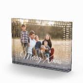 Dot Frame Merry Xmas Keepake Fotoblock (Rechts)