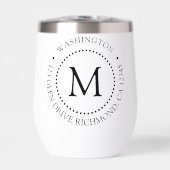 Dot-Frame-Monogramm mit eigener Marke (Vorderseite)