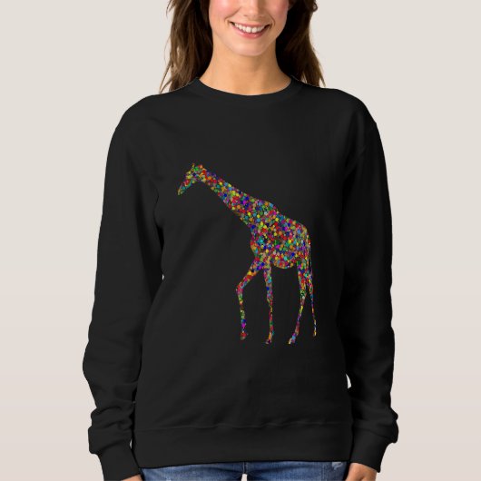 Dot Giraffe giraffe kids giraffe girl giraffe Sweatshirt (Vorderseite)