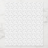 Dot, Grau Nickel Weinetikett (Einzelnes Label)