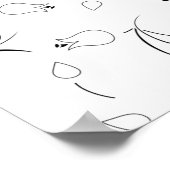 Dot, Graugans Poster (Ecke)