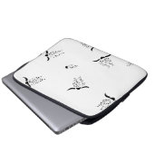 Dot, Grey Nickel Electronics Bag Laptopschutzhülle (Vorne Knopf)