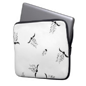 Dot, Grey Nickel Electronics Bag Laptopschutzhülle (Vorderseite Links)