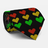 Dot Heart Stoplight Krawatte (Gerollt)