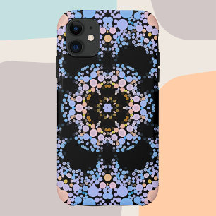 Dot Mandala Blume Blau und Gelb Case-Mate iPhone Hülle
