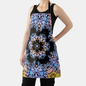 Dot Mandala Blume Blau und Gelb Schürze (InSitu)