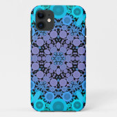 Dot Mandala Blume Blue Green und Lila Case-Mate iPhone Hülle (Rückseite)
