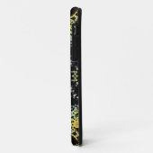 Dot Mandala Blume Gelb Blau und Grau Case-Mate iPhone Hülle (Hinten/Links)