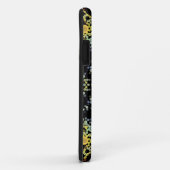 Dot Mandala Blume Gelb Blau und Grau Case-Mate iPhone Hülle (Hinten/Rechts)