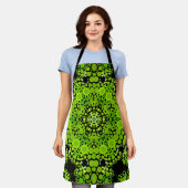 Dot Mandala Blume Green Schürze (Getragen)