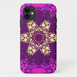 Dot Mandala Blume Rosa und Gelb Case-Mate iPhone Hülle