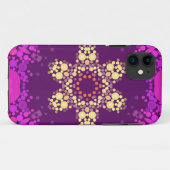 Dot Mandala Blume Rosa und Gelb Case-Mate iPhone Hülle (Rückseite (Horizontal))