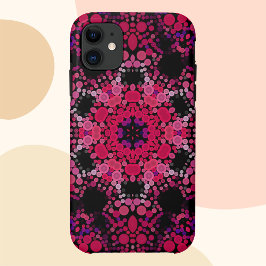 Dot Mandala Blume Rosa und Lila Case-Mate iPhone Hülle